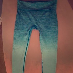 Teal Ombré Leggings